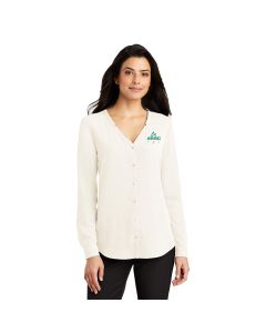 Port Authority - Ladies Long Sleeve Button-Front Blouse