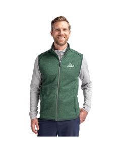 Cutter & Buck Men's Mainsail Sweater-Knit Full Zip Vest