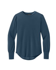 Mercer + Mettle Women's Stretch Jersey Longsleeve Blouson Top